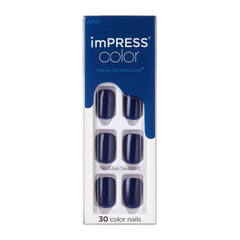 imPRESS Color Press-on Manicure NEVER TOO NAVY KIMC016 NAILS Anwar Store