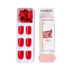 imPRESS Color Press-on Manicure REDDY OR NOT KIMC013 NAILS Anwar Store