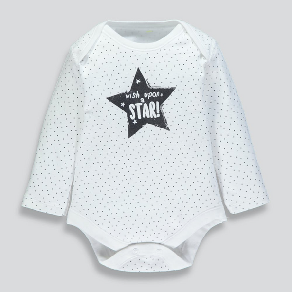 Matalan Wish Upon A Star Long Sleeve Bodysuit Anwar Store
