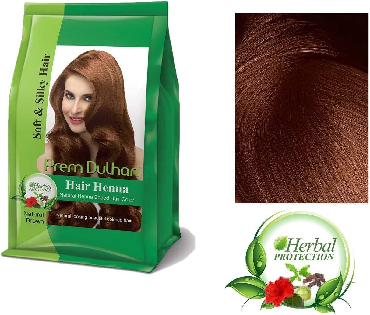 Prem Dulhan Henna - Natural Brown 125 g | صبغة شعر Prem 125 جم - Anwar Store