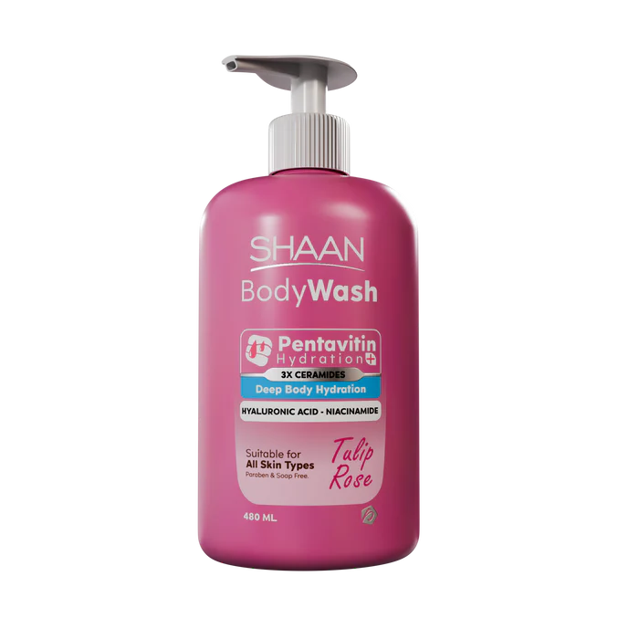 SHAAN BODY WASH TULIP ROSE 480ML
