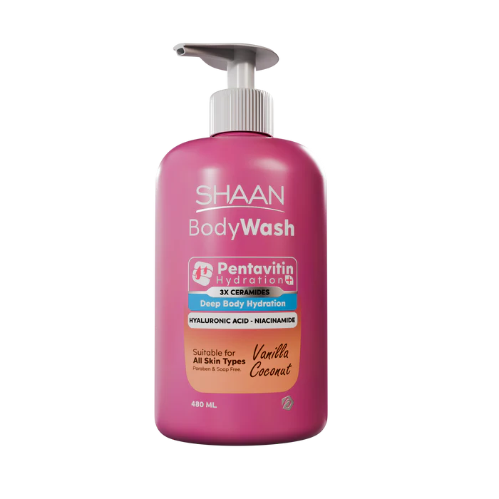 SHAAN BODY WASH VANILLA COCONUT 480ML