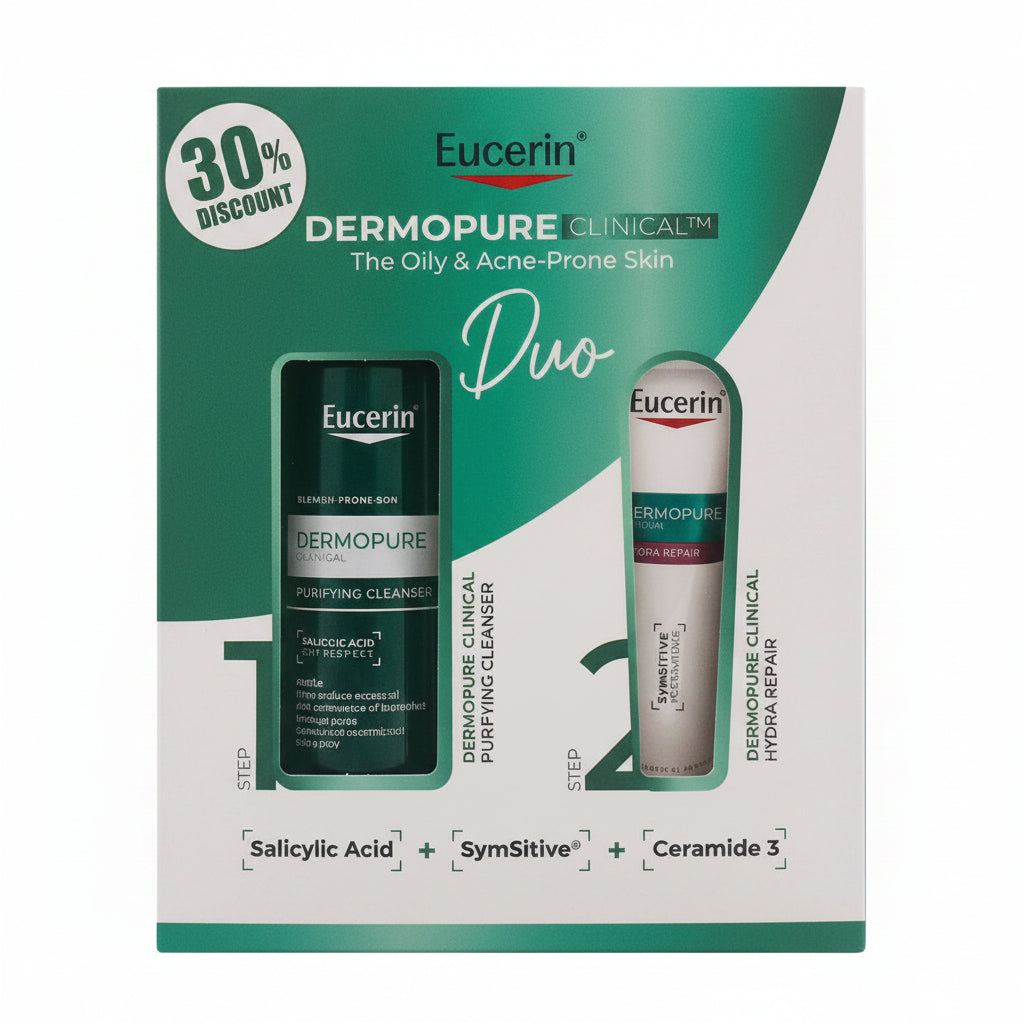 Eucerin Dermopure Cleansing Gel 200ML+EUCERIN DERMOPURE HYDRA REPAIR 40ml OFFER