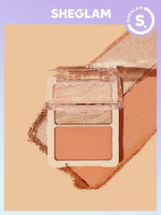 SHEGLAM GLAM 101 HYBRID VIENNA HIGHLIGHTER & BLUSH DUO