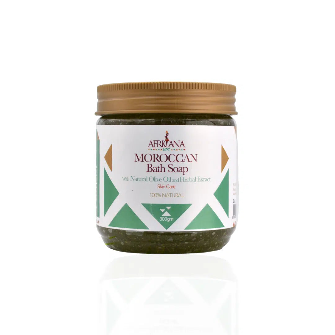 AFRICANA MOROCCAN BATH SOAP WITH OLIVE OIL&HERBAL EXTRACT 300GM