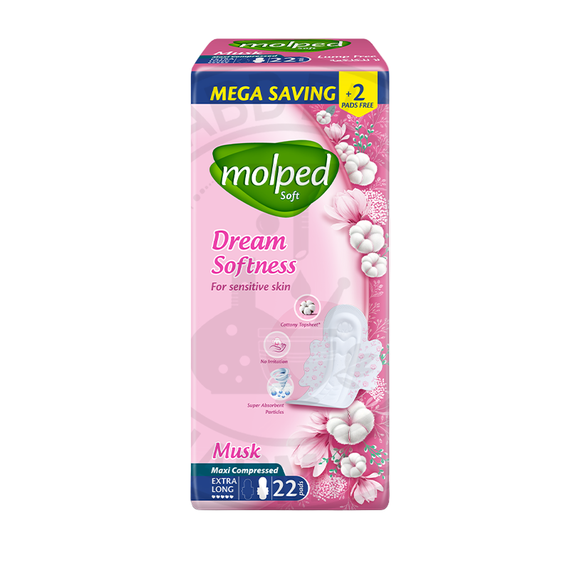 MOLPED SOFT MUSK MAXI COMPRESSED EXTRA LONG 22 PADS