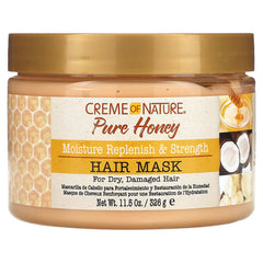 CREME OF NATURE PURE HONEY MOISTURE REPLENISH & STRENGTH HAIR MASK  326G