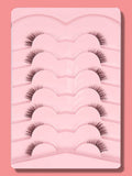 SHEIN 7PAIRS FALSE EYELASHES (PINK) 5545