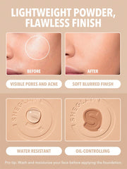 SHEGLAM SKIN-FOCUS HIGH COVERAGE POWDER FOUNDATION-BAMBOO