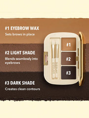 SHEGLAM EXPERT EYEBROW PALETTE - 101 DARK BROWN