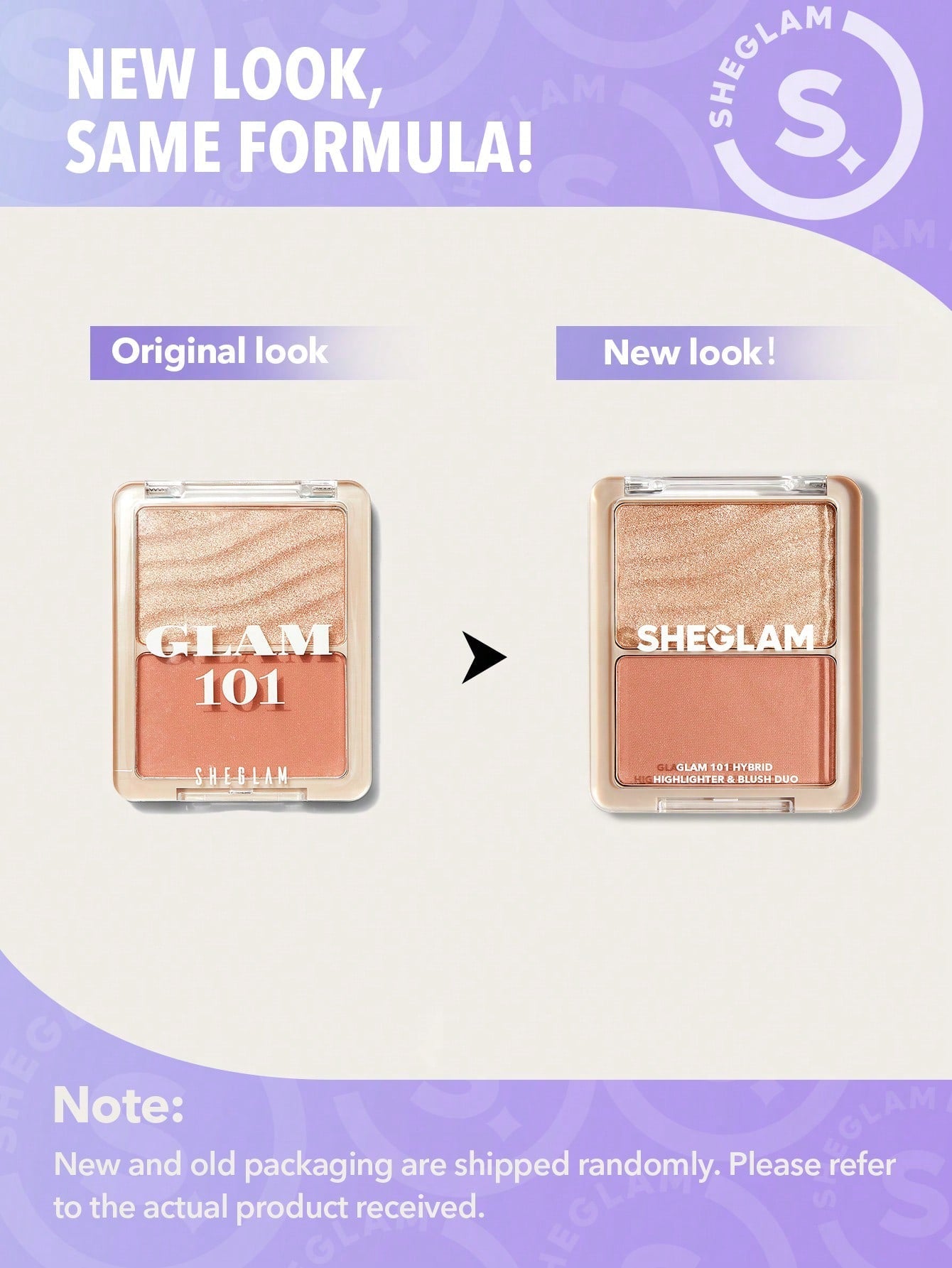 SHEGLAM GLAM 101 HYBRID HIGHLIGHTER & BLUSH DUO-SEVILLE