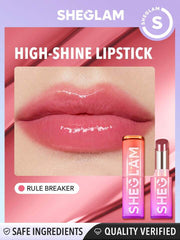 SHEGLAM MIRROR KISS HIGH-SHINE LIPSTICK- RULE BREAKER 2.9G