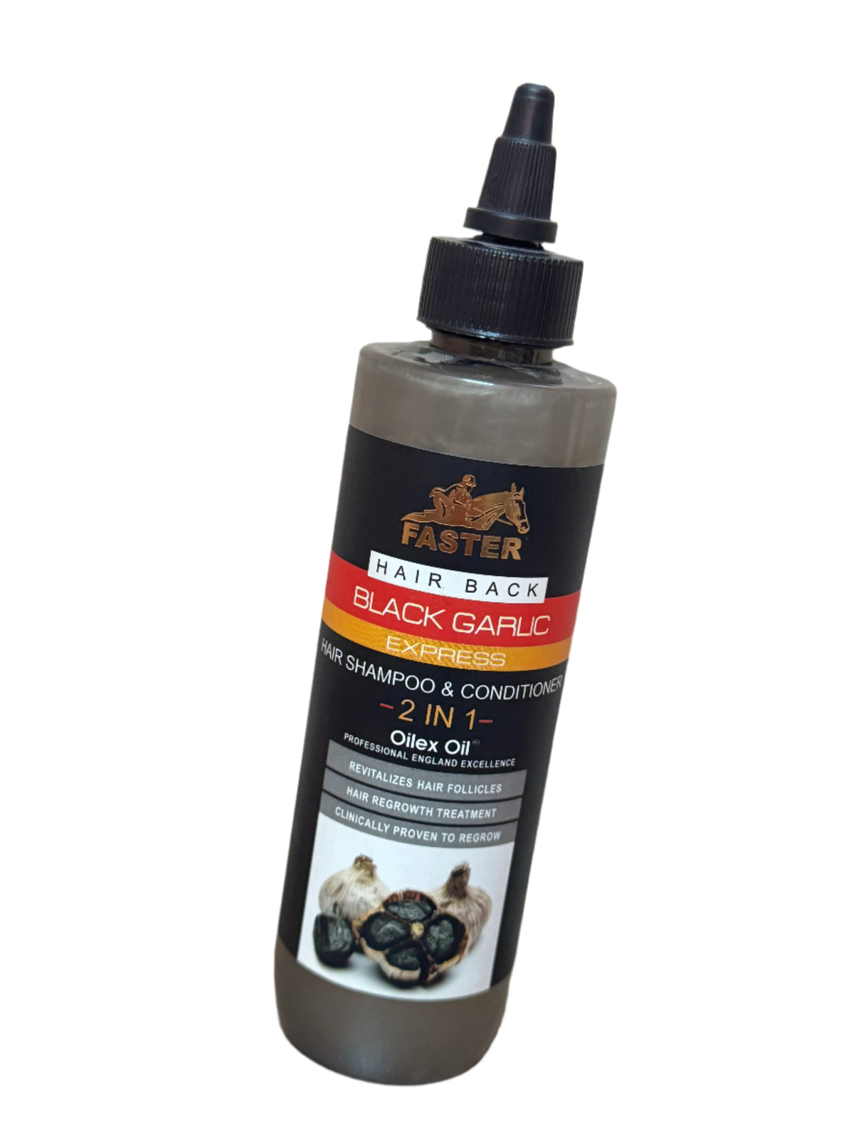 FASTER BLACK GARLIC EXPRESS SHAMPOO & CONDITIONER 2IN1 (black) 200ML