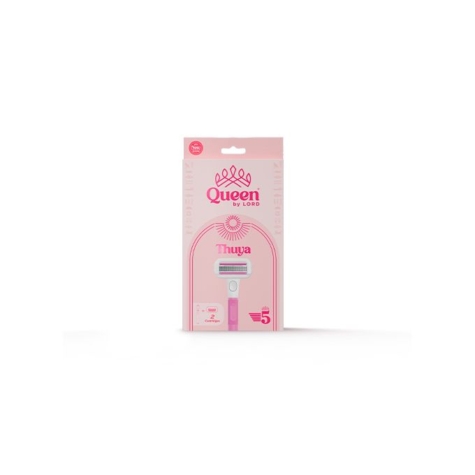Queen by Lord Thuya 5 Blade Women’s Razor – Handle + 2 Cartridges