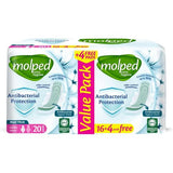 Molped anti pactrial 20 pads long maxi compressed