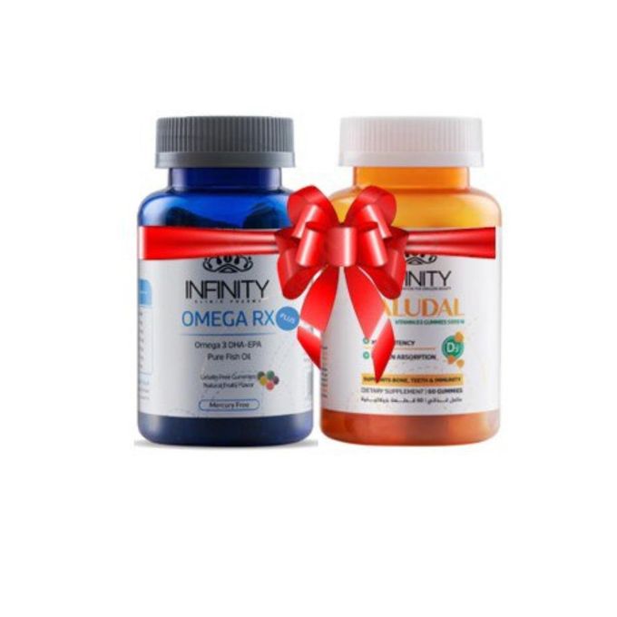 INFINITY Omega Rx Plus + VALUDAL D3 GUMS - 60 PCS Each