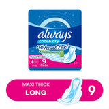 always cool&dry Maxi Thick Long 9 Pads