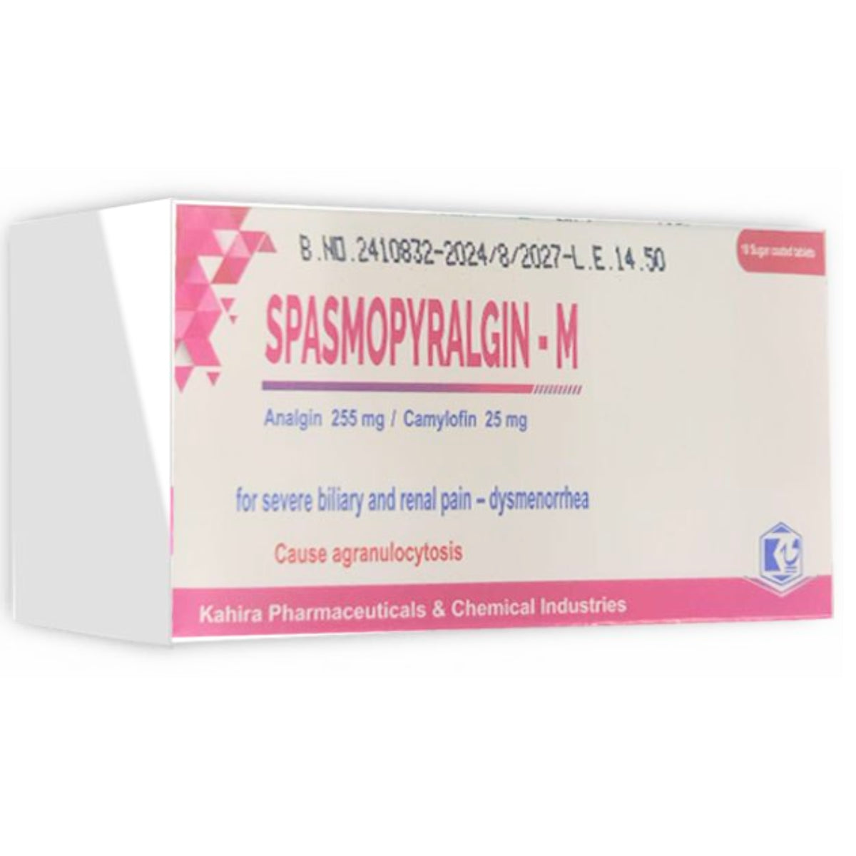 spasmopyralgin-m 25*10 tabs