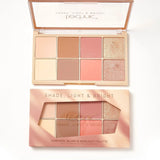 TECHNIC SHADE, LIGHT & BRIGHT CONTOUR, BLUSH AND HIGHLIGHT PALETTE