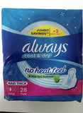 always cool&dry Maxi Thick Long 28Pads