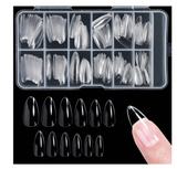 SHEIN 240PCS MEDIUM TRANSPARENT FALSE NAIL 12 SIZES