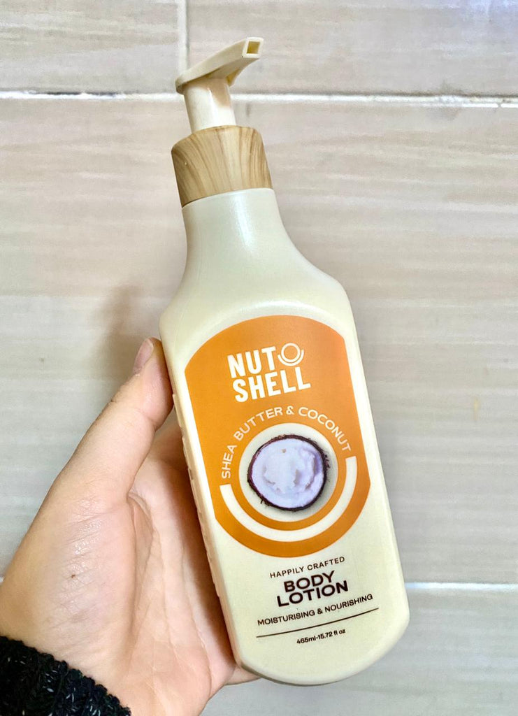 NUT SHELL SHEA BUTTER & COCONUT BODY LOTION 465ML | Anwar Store