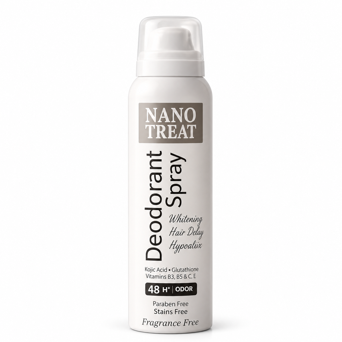 NANO TREAT DEODORANT SPRAY FRAGRANCE FREE 150ML