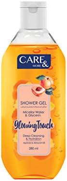 CARE&MORE SHOWER GEL GLOWING TOUCH WITH APRICOT&ALMOND OIL 280ML