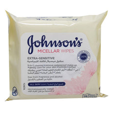 JOHNSONS MICELLAR WIPES EXTRA SENSITIVE 25 WIPES
