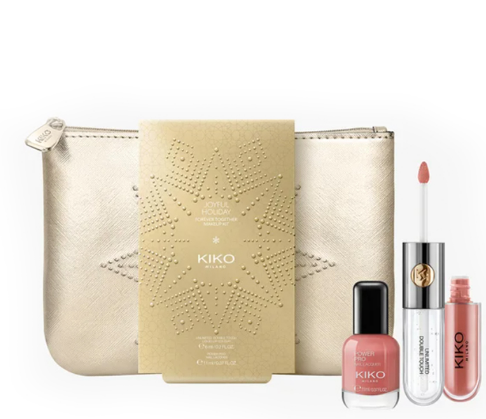 KIKO MILANO KIKO 01 EVERYDAY LOOK MAKEUP KIT BAG / NUDE ROSE / SHADE 103