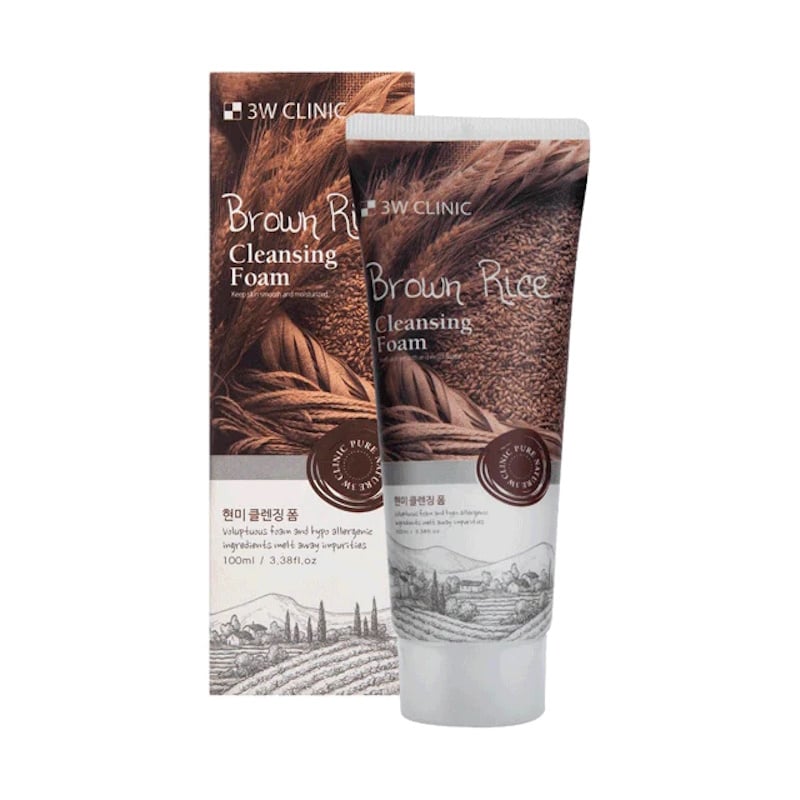 3w Clinic Brown Rice Foam Cleansing – 100ml - Anwar Store