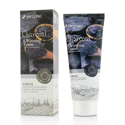 3W CLINIC CHARCOAL CLEANSING FOAM 100ML - Anwar Store