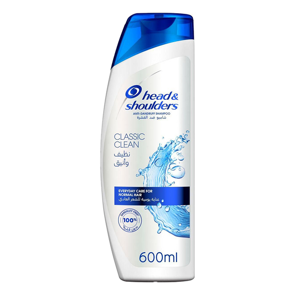 HEAD & SHOULDERS CLASSIC CLEAN ANTI-DANDRUFF SHAMPOO, 600ML