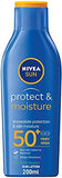 NIVEA SUN PROTECT &  MOISTURE SPF50+ 200ML