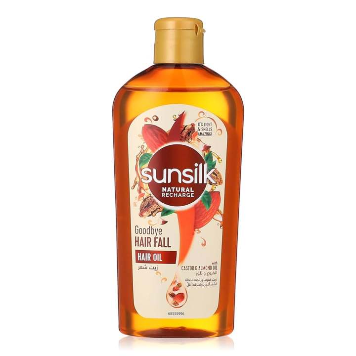 SUNSILK GOODBYE HAIR OIL CASTOR&ALMOND OIL 250ML