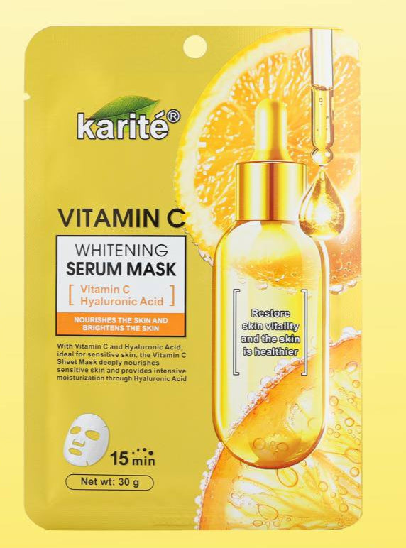 karite Vitamin C and hyaluronic acid Whitening serum mask 30ml