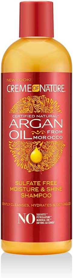 CREME OF NATURE ARGAN OIL SULFATE FREE MOISTURE & SHINE SHAMPOO 354ML