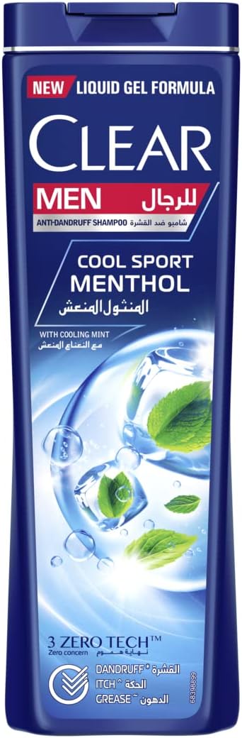 CLEAR MEN ANTI-DANDRUFF SHAMPOO COOL SPORT MENTHOL 360ML