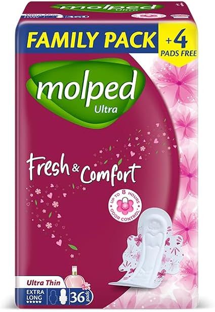 Molped Ultra Thin Extra Long 36 Pads - فوط صحية أنور