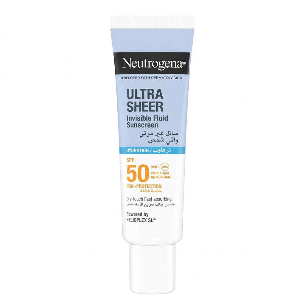 NEUTROGENA ULTRA SHEER INVISIBLE FLUID SUNSCREEN HYDRATION SPF50+ DRY-TOUCH 50ML