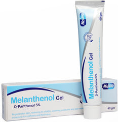 MELANTHENOL GEL D-PANTHENOL 5% SKIN MOISTURISING GEL 40GM