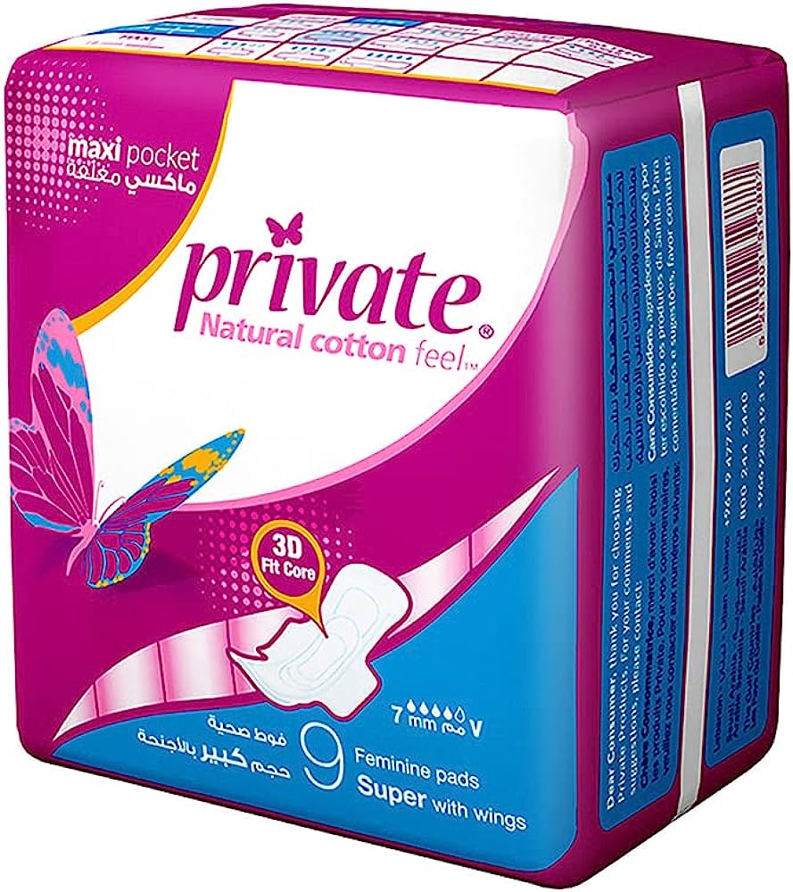 PRIVATE MAXI NATURAL COTTON 9 SUPER