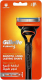 GILLETTE FUSION5 MANUAL RAZOR HANDLE WITH 2 RAZOR BLADE REFILLS, FOR A SMOOTH, LONG LASTING SHAVE