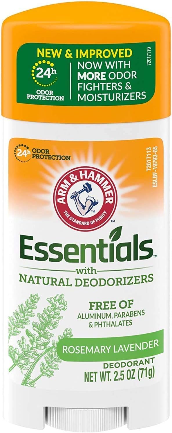 ARM & HAMMER ESSENTIALS NATURAL FRESH DEODORANT ROSEMARY LAVENDER 71GM