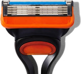 GILLETTE FUSION5 MANUAL RAZOR HANDLE WITH 2 RAZOR BLADE REFILLS, FOR A SMOOTH, LONG LASTING SHAVE
