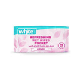 WHITE WET WIPES 10PCS