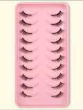 SHEIN EYELASHES 10 PAIRS 10MM 7537