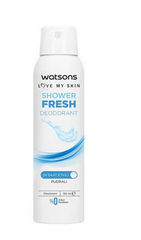WATSONS SHOWER FRESH DEODORANT SPRAY 150ML