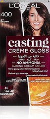 LOREAL PARIS CASTING CREAM GLOSS 400 BROWN