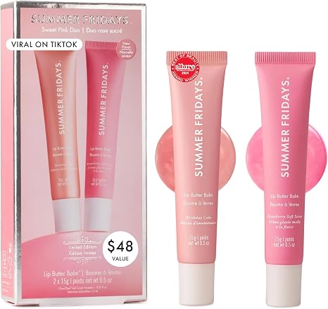 Summer Fridays Sweet Pink Lip Butter Balm Duo